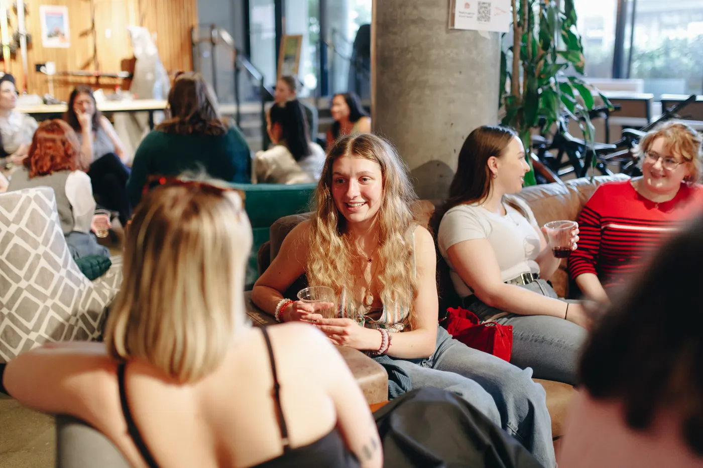 Women talking at a RealRoots meetup